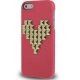 Coque iPhone 5 et 5S Cloutée Coeur