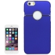 Coque iPhone 6 logo Apple cerlé Métal couleur bleu