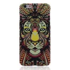 coque iPhone 6 / 6S phosphorescente et multicolore motif animal - tigre