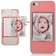 Coque iPhone 5 Cadre Photo Perso couleur rose clair