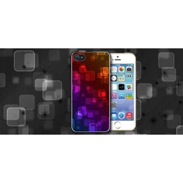 Coque iPhone 5 et 5S Carrés Multicolores